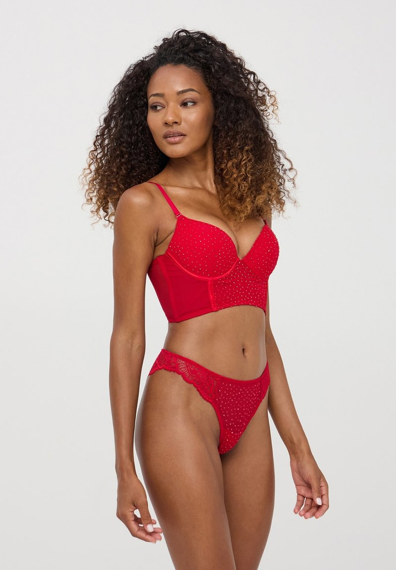 Terranova LE CON STRASS - Slip - rosso vivo