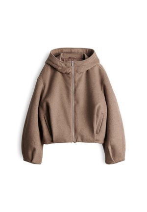 OPUS, RELAXED FIT HOODED SHAPE - Jas - light mocca