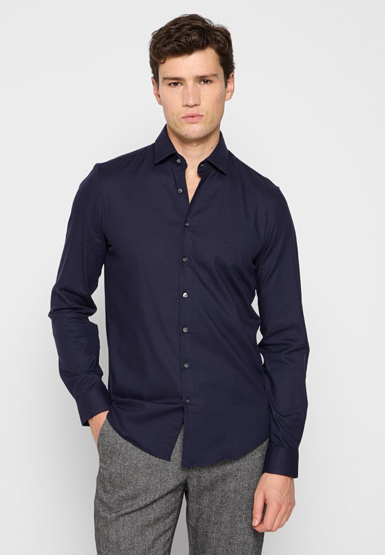 Calvin Klein Zakelijk overhemd donkerblauw Calvin Klein Zakelijk overhemd donkerblauw