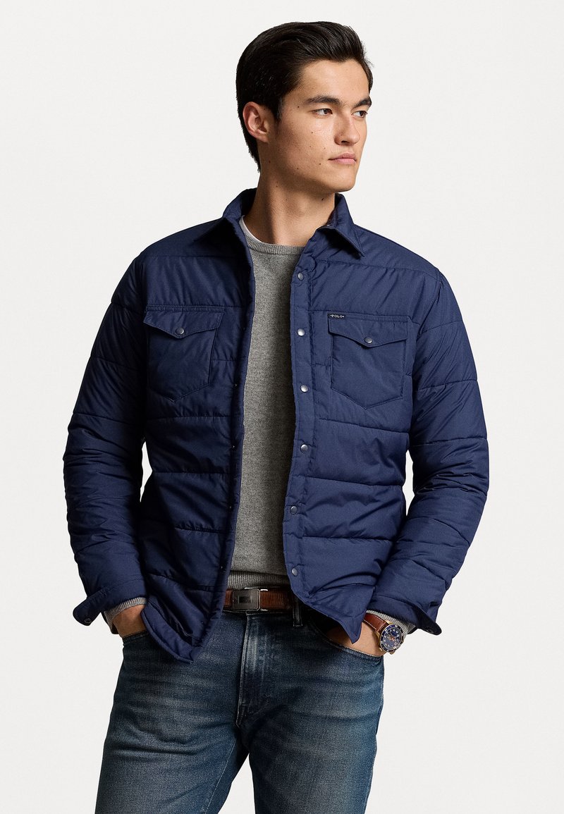 Polo Ralph Lauren QUILTED OVERSHIRT - Overgangsjakke - newport navy