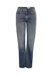 NMMONICA HW NOOS - Jeans straight leg - dark blue denim