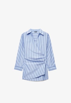 Calliope, ABITO RIGHE - Abito a camicia - var celeste scuro