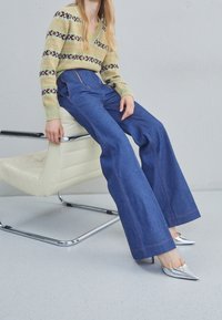 Victoria Beckham Stickad tröja - light green