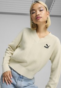 Puma V-NECK  - Pulover - alpine snow