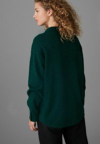 Next SMART COLLAR BUTTON THROUGH LONGLINE  - Cardigan - green