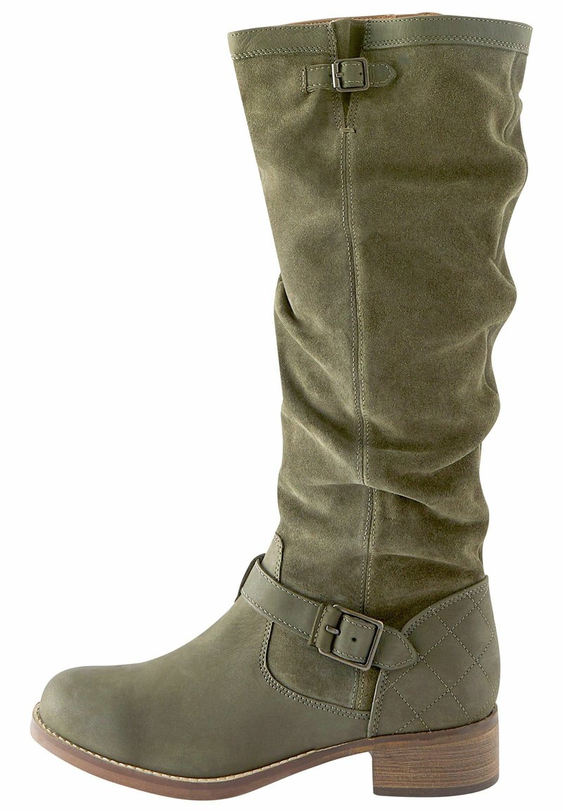 Next FOREVER COMFORT SLOUCH REGULAR WIDE FIT - Bottes - khaki green