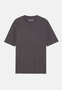 YOURTURN UNISEX 3 PACK BASIC OVERSIZED T-SHIRT - T-shirt basique - dark brown/off-white/dark grey