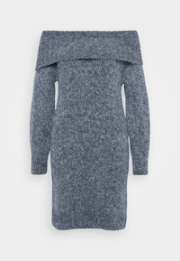 ONLMARIE OFF SHOULDER DRESS - Kampsunkleit - medium grey melange