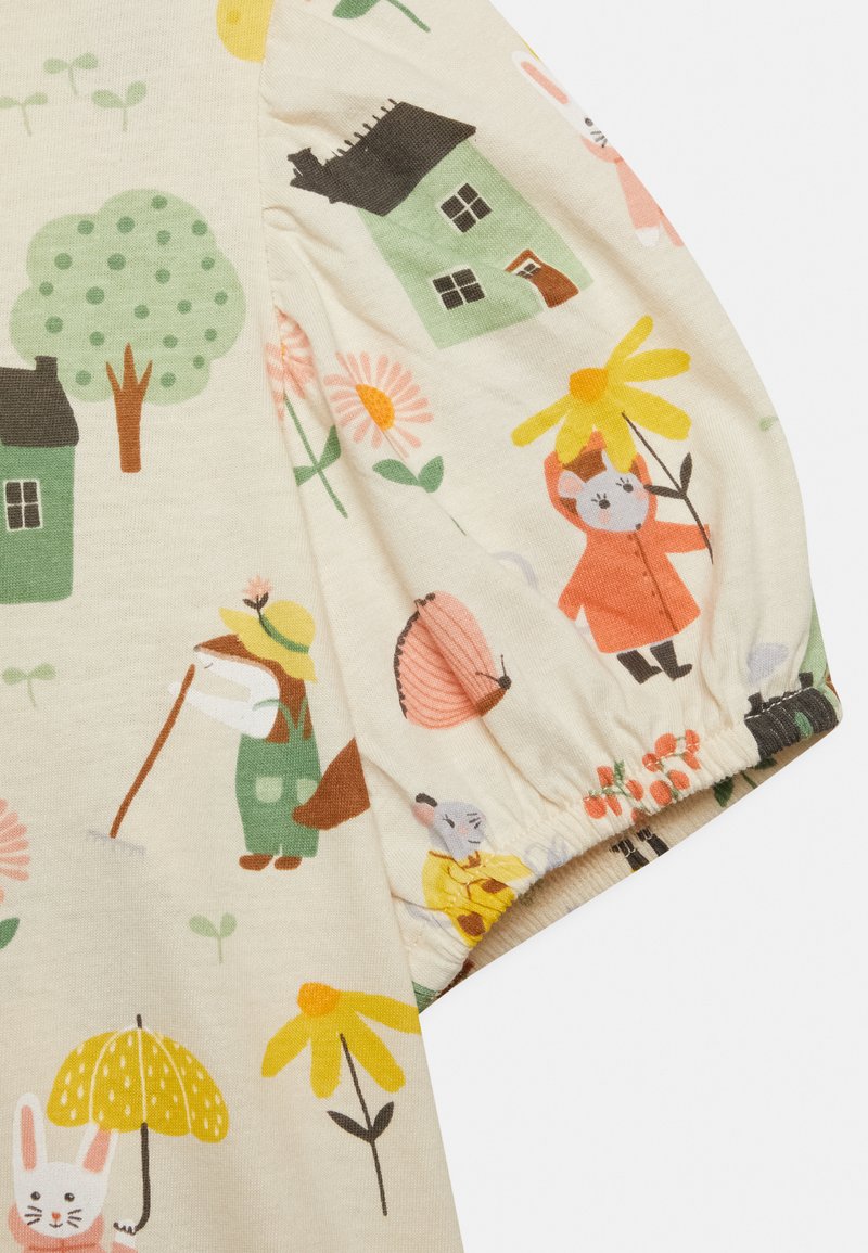 Kinder T-Shirts | Lindex PUFF SLEEVE PLAYFUL T-Shirt print light beige/beige - XN72036 Kinder T-Shirts | Lindex PUFF SLEEVE PLAYFUL T-Shirt print light beige/beige - XN72036