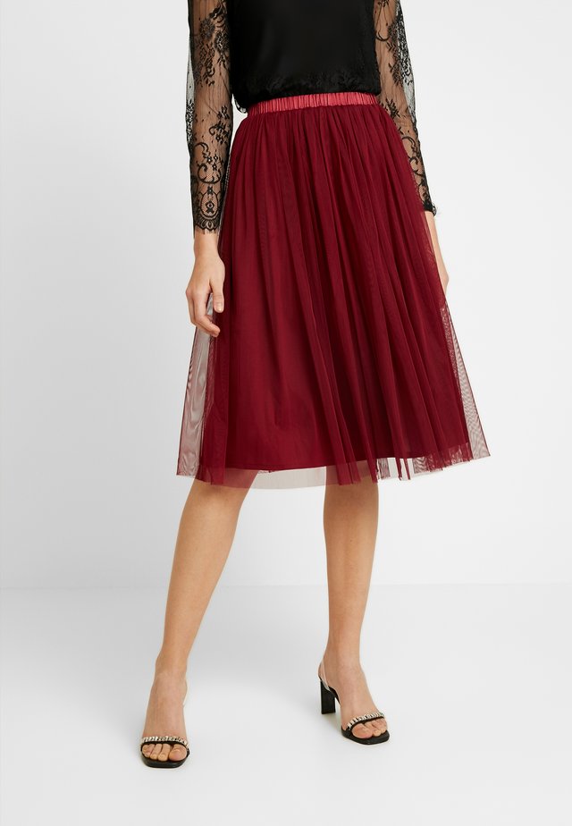 VAL SKIRT - A-Linien-Rock - burgundy