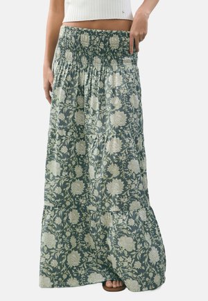 LARGA SMOCK - Falda larga - verde