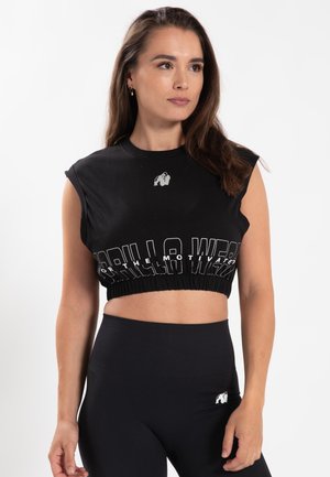 ALBION  CROP - Top - black