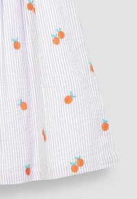 JoJo Maman Bébé EMBROIDERED REGULAR FIT - Jurk - lilac orange stripe