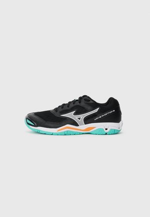 WAVE PHANTOM 3 - Handball shoes - black/tangelo/ice green