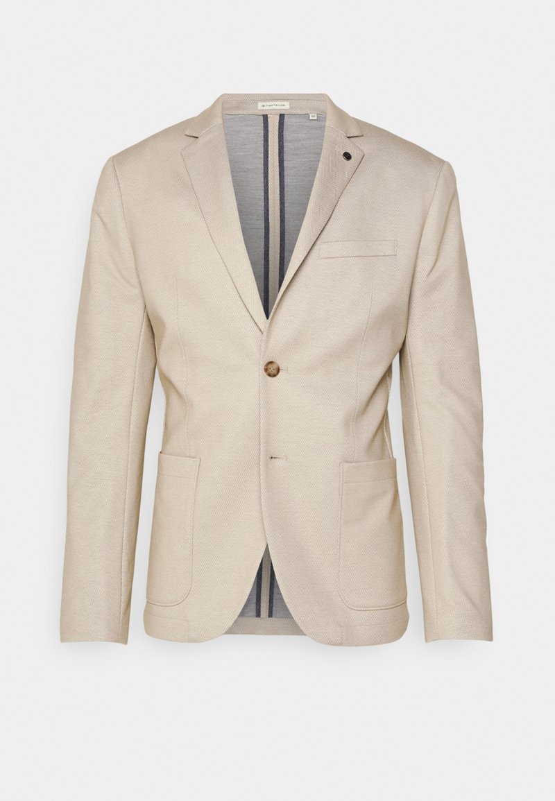 TOM TAILOR CASUAL - Veste de costume - sand dobby structure