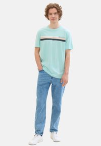 TOM TAILOR KURZARM - Triko s potiskem - blau