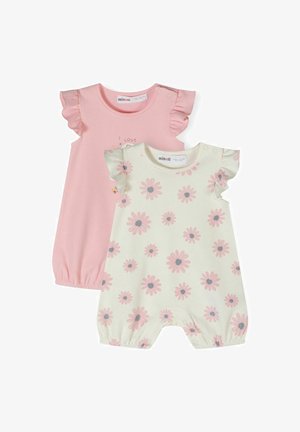 2 PACK FRILL SLEEVE  - Kombinezonas - light pink off white