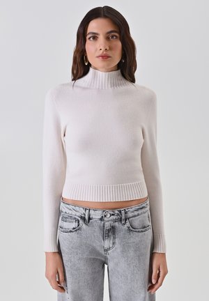 CON DETTAGLIO CUT OUT - Maglione - white