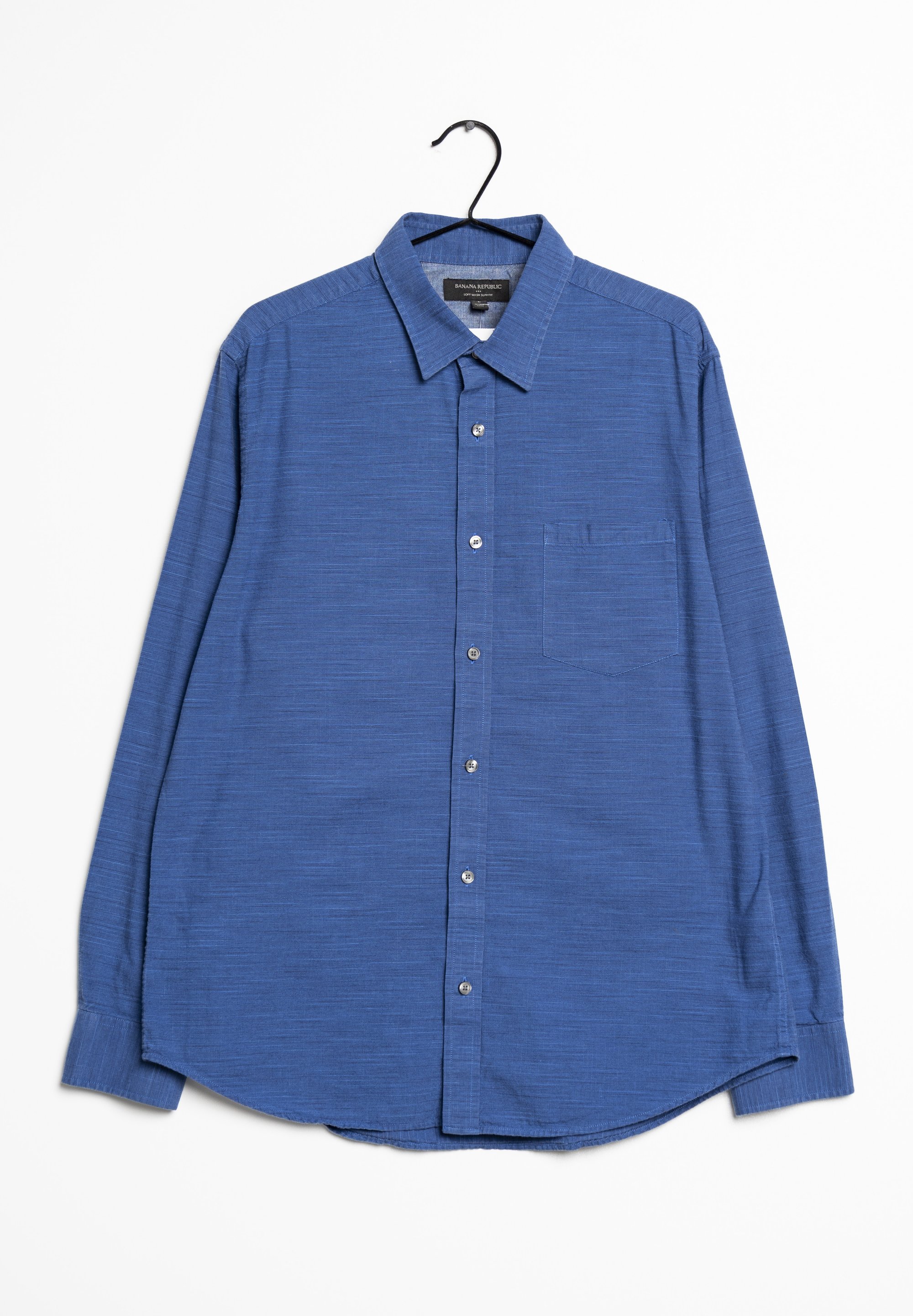 banana republic blue dress shirt Banana Republic Mens Blue Floral Non Iron Long Sleeve Button Down Shirt Top  Sz L