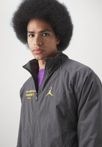 Nike Performance NBA LOS ANGELES LAKERS JORDAN JACKET - Træningsjakke - medium ash/purple smoke