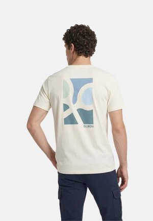 Silbon, CAMISETA DE MANGA CORTA - Camiseta estampada - crema