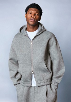 NEOPRENE-EFFECT  - Mikina so zipsom - dark grey