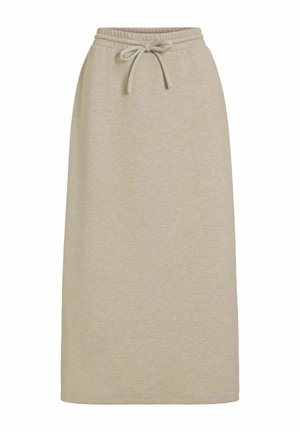 VILA, MIDI SKIRT VICATORA HIGH WAIST - A-snit nederdel - feather gray