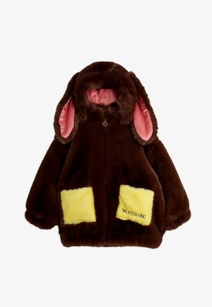 Mini Rodini, RABBIT EAR JACKET UNISEX - Φλις μπουφάν - brown