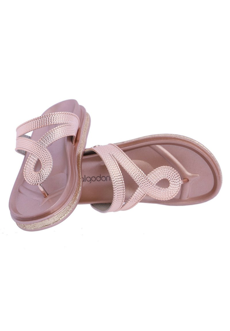 Don Algodon Sandalias de dedo - gold coloured/dorado Zalando.es