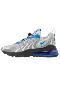 Nike Sportswear Air Max 270 React Eng Trainers Blackened Blue Green Strike Pure Platinum Team Royal Blue Fury Aura Blue Zalando Co Uk