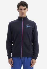 La Martina Zip-up sweatshirt navy/dark blue Zalando