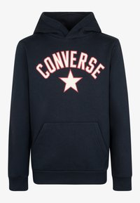 Námořnická mikina z bavlny s klokaní kapsou, předním potiskem "CONVERSE" se hvězdou a žebrovanými manžetami a lemem.