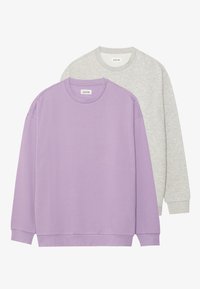UNISEX 2 PACK - Sweatshirt - lilac/mottled light grey