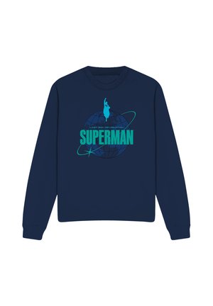 Warner Brothers, SUPERMAN 2025 ROUND THE WORLD - Sweatshirt - dark blue