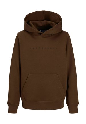 Jack & Jones Junior, JJESTAR JJ SWEAT HOOD NOOS JNR - Φούτερ με κουκούλα - cocoa