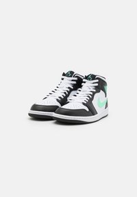 Jordan AIR JORDAN 1 MID UNISEX - Sneakers alte - white/green glow/black