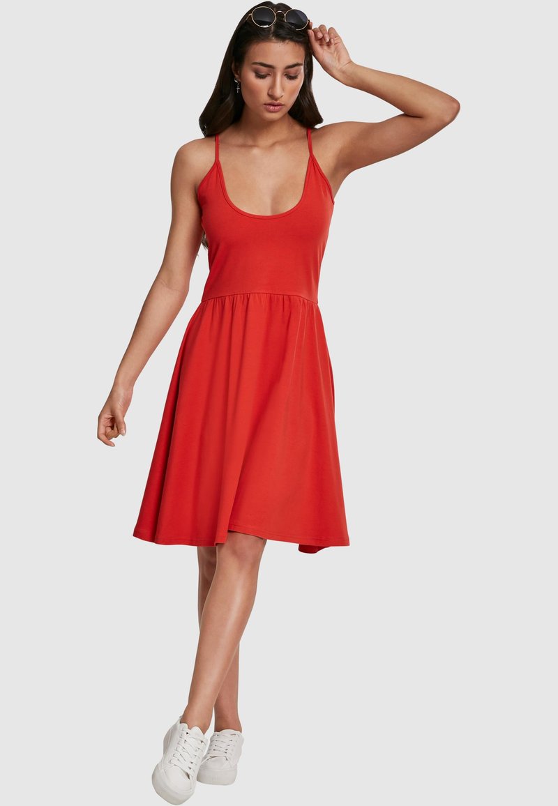 Urban Classics Rochie de zi - bloodorange