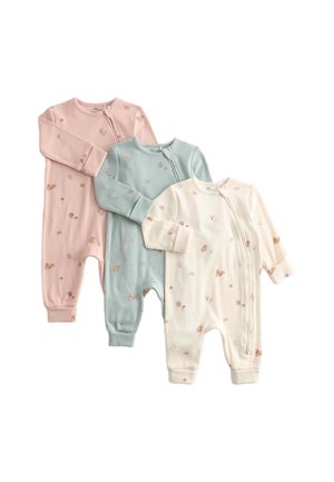3PK - Strampler - ivory mix