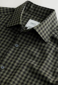 Unselected, olive green gingham