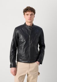 Strellson PIERS - Leather jacket - black