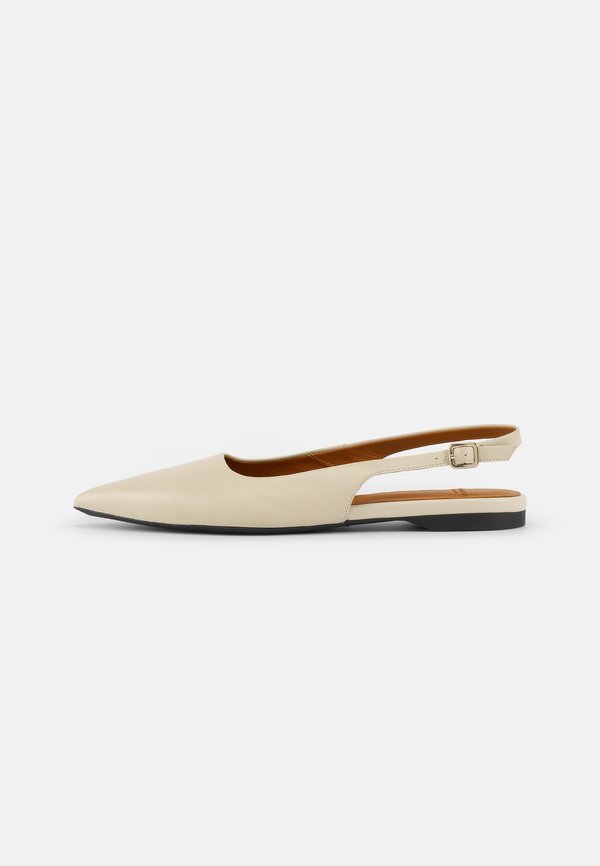 HERMINE - Ankle strap ballet pumps - cream
