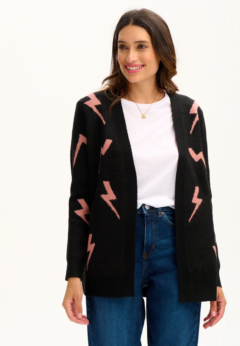 Sugarhill Brighton LAURA LIGHTNING BOLT Cardigan black/nero