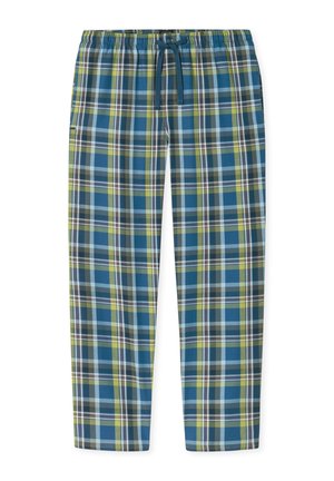 Schiesser, LANG - Nachtwäsche Hose - oliv/blau