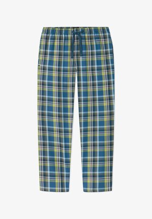 Schiesser, LANG - Nachtwäsche Hose - oliv/blau