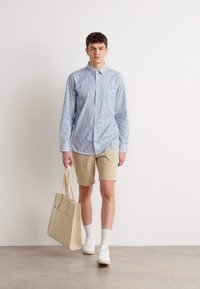 Calvin Klein STRIPE SHIRT - Majica - white/dutch blue