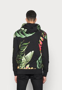 Carlo Colucci HOODIE - Camisola - black green