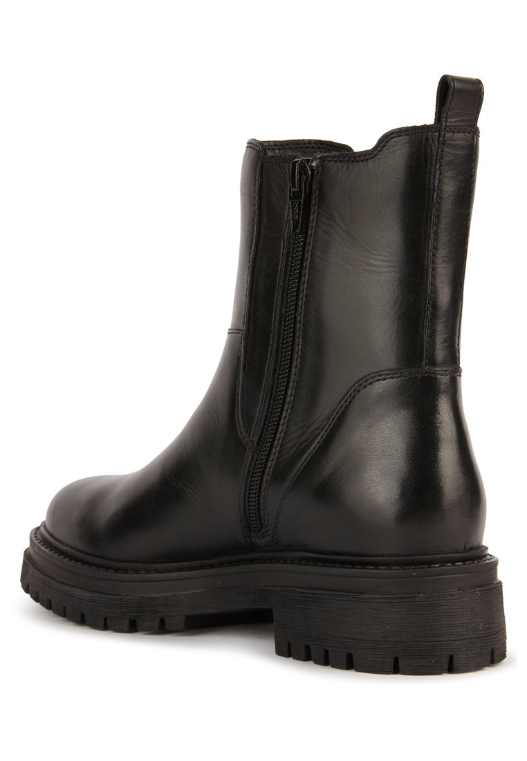 Geox Bottes Femme Iridea - Cheville - Semelle Caoutchouc - Synthétique - Talon Bloc