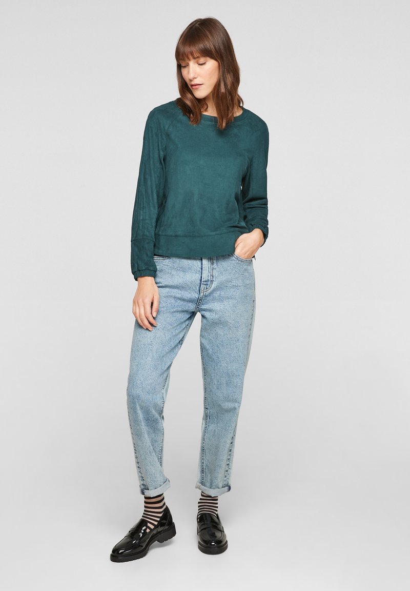 Damen Sweatshirts | s.Oliver Sweatshirt green/dunkelgrün - QA65759 Damen Sweatshirts | s.Oliver Sweatshirt green/dunkelgrün - QA65759