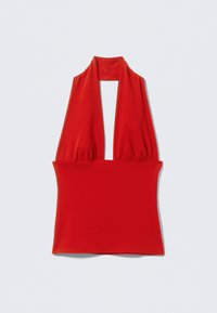 DEEP HALTERNECK  - Top - red
