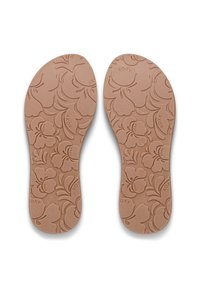 Ταμπά πέλματα με λουλουδένιο σχέδιο, που διαθέτουν ανάγλυφα λουλούδια ιβίσκου και λογότυπο "ROXY" χαραγμένο σε διάφορα σημεία. Υφή στην επιφάνεια για καλύτερη πρόσφυση.